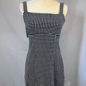 Free People Women's Blackened White Tie Back  Dress Sz S